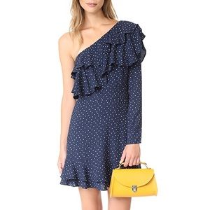 NWT Wayf Laci One Shoulder Ruffle Tiered Dress